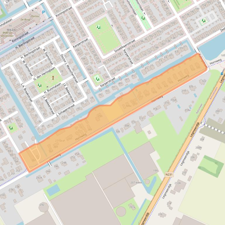 Kaart van postcodegebied 1432GL.