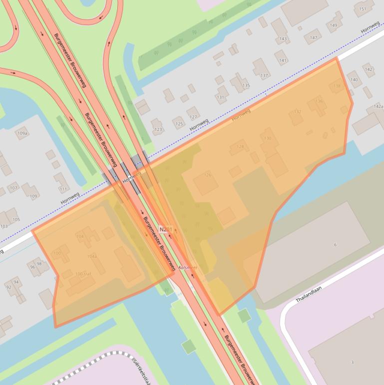 Kaart van postcodegebied 1432GP.