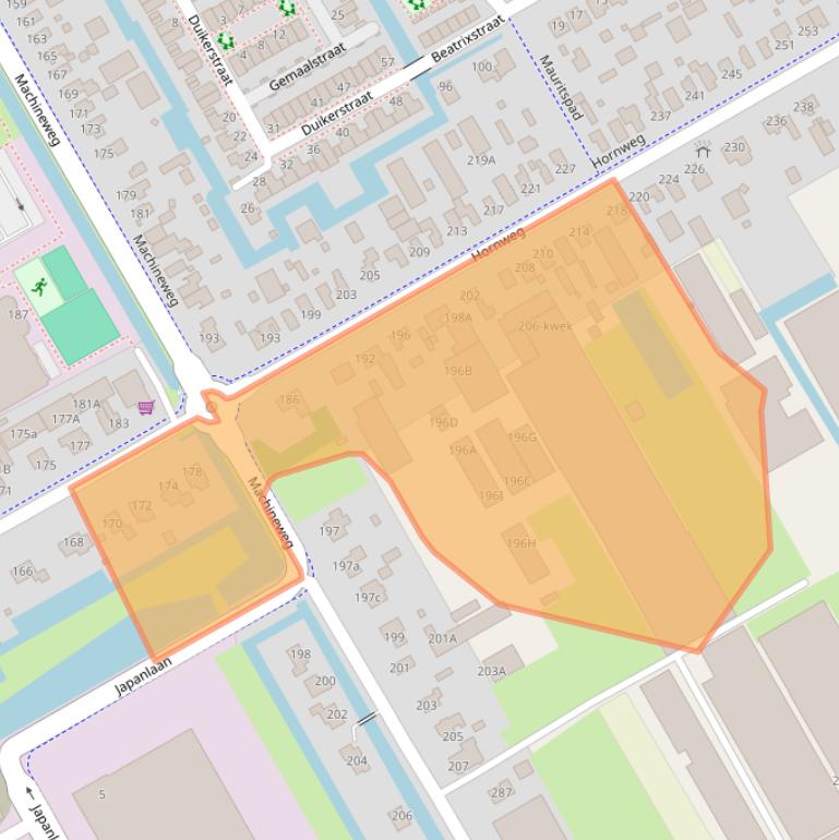 Kaart van postcodegebied 1432GS.