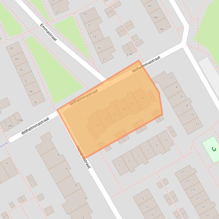 Kaart van postcodegebied 1432GV.