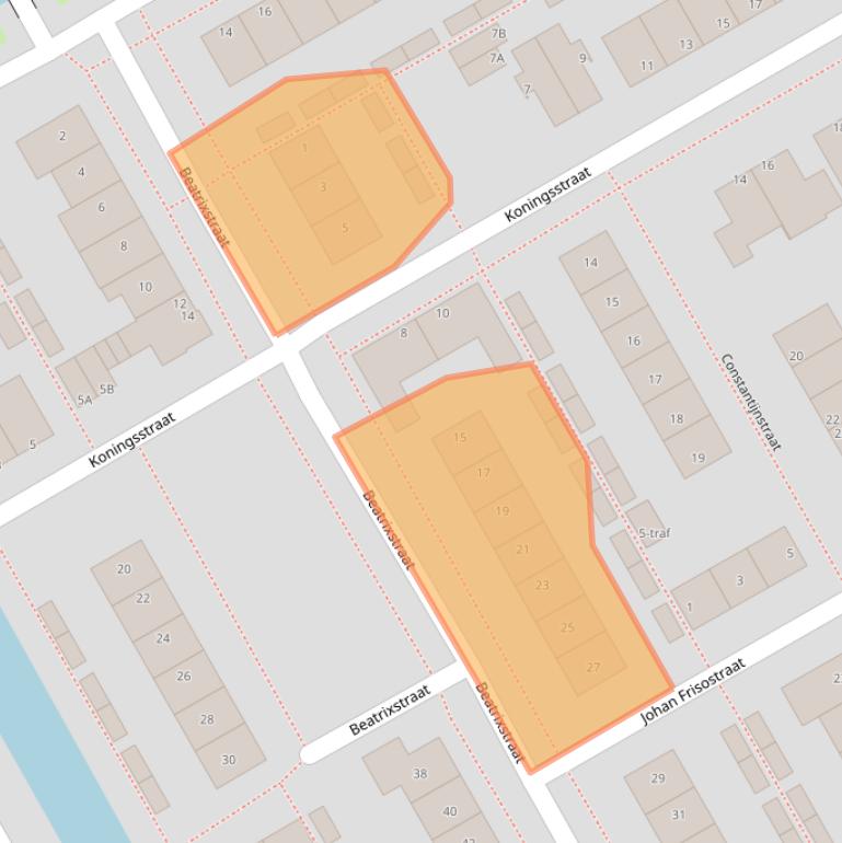 Kaart van postcodegebied 1432HC.