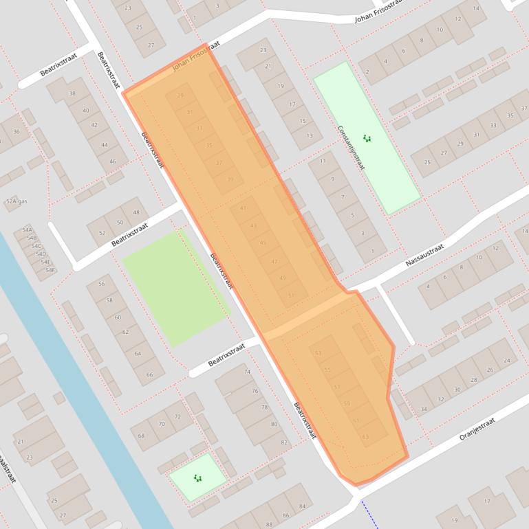 Kaart van postcodegebied 1432HD.