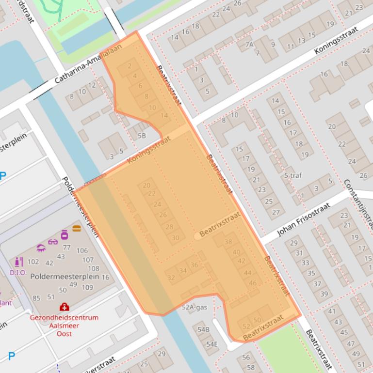 Kaart van postcodegebied 1432HE.