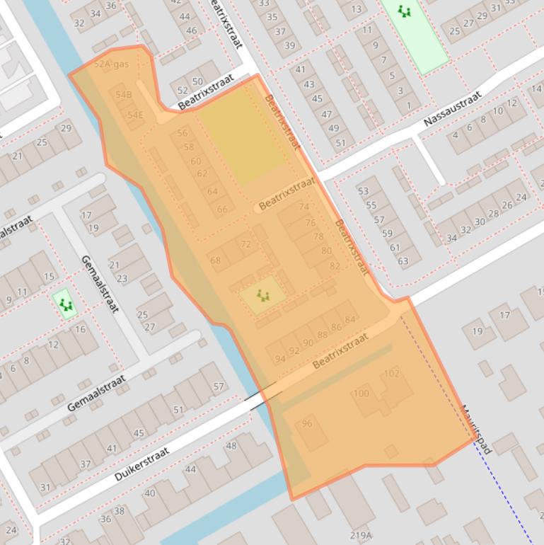 Kaart van postcodegebied 1432HG.