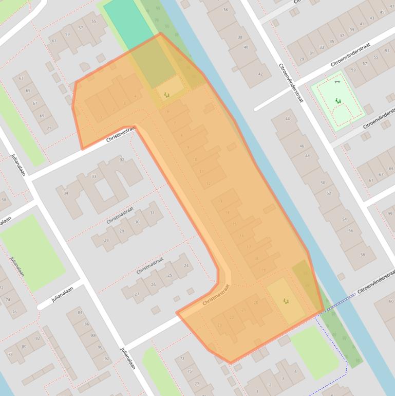 Kaart van postcodegebied 1432HN.