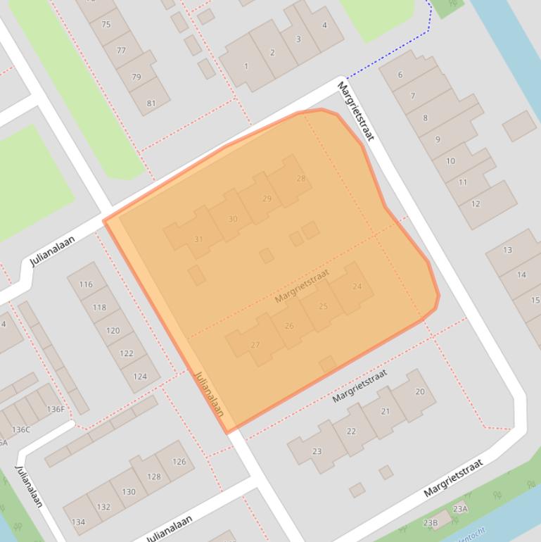 Kaart van postcodegebied 1432HS.