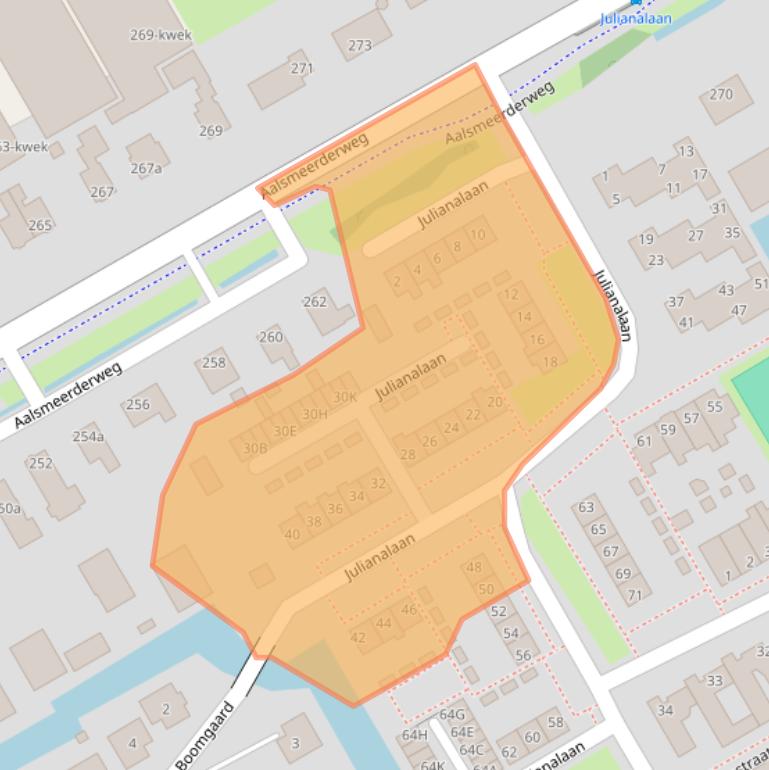 Kaart van postcodegebied 1432HW.