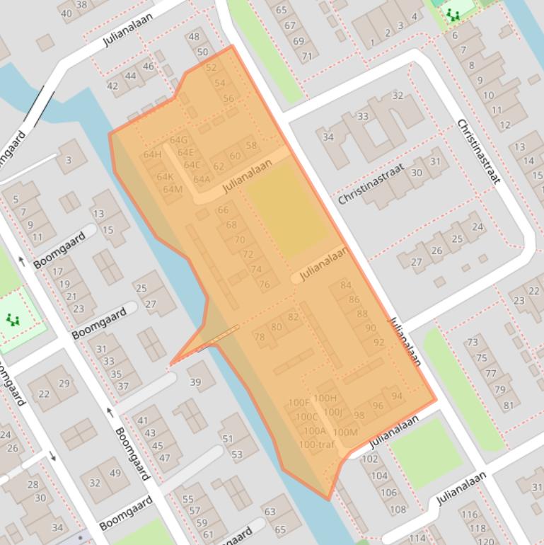 Kaart van postcodegebied 1432HX.