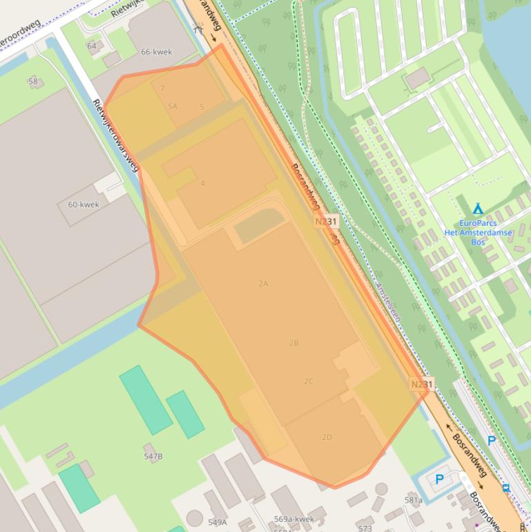 Kaart van postcodegebied 1432JD.