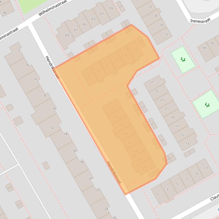 Kaart van postcodegebied 1432JJ.