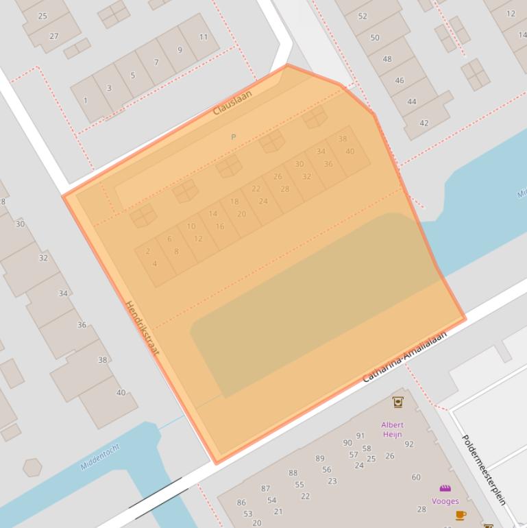 Kaart van postcodegebied 1432JN.