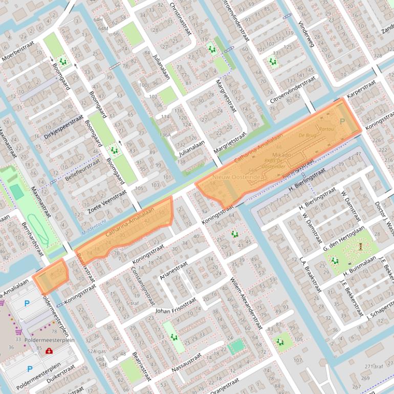 Kaart van postcodegebied 1432JT.