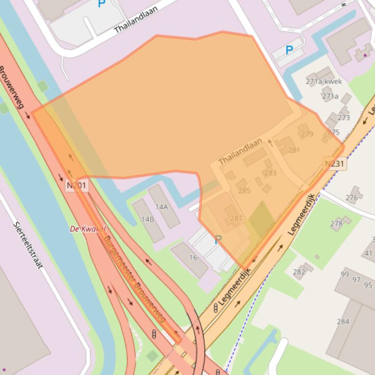 Kaart van postcodegebied 1432KC.