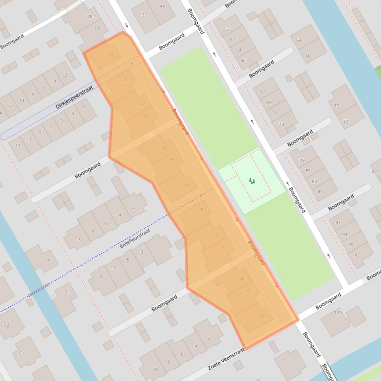 Kaart van postcodegebied 1432LB.