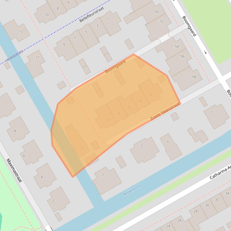 Kaart van postcodegebied 1432LE.