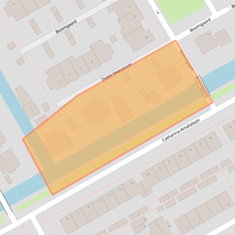 Kaart van postcodegebied 1432LG.