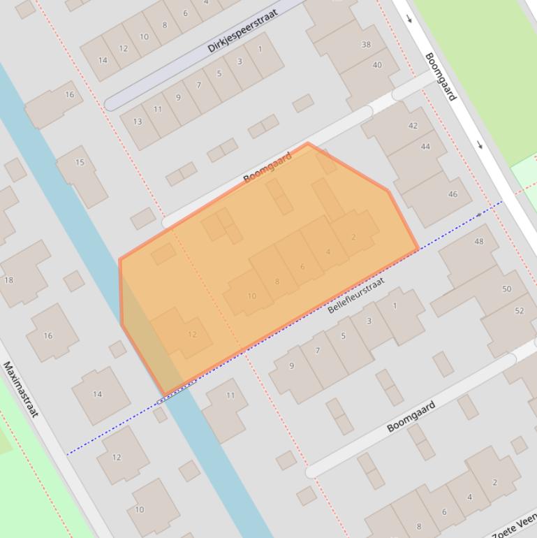 Kaart van postcodegebied 1432LH.