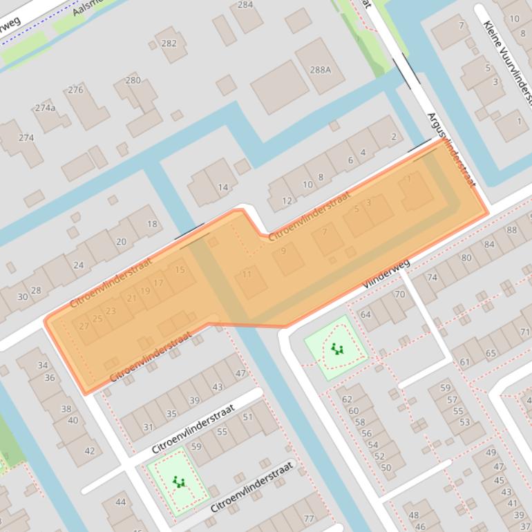 Kaart van postcodegebied 1432MA.