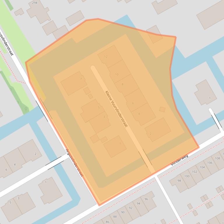 Kaart van postcodegebied 1432ML.