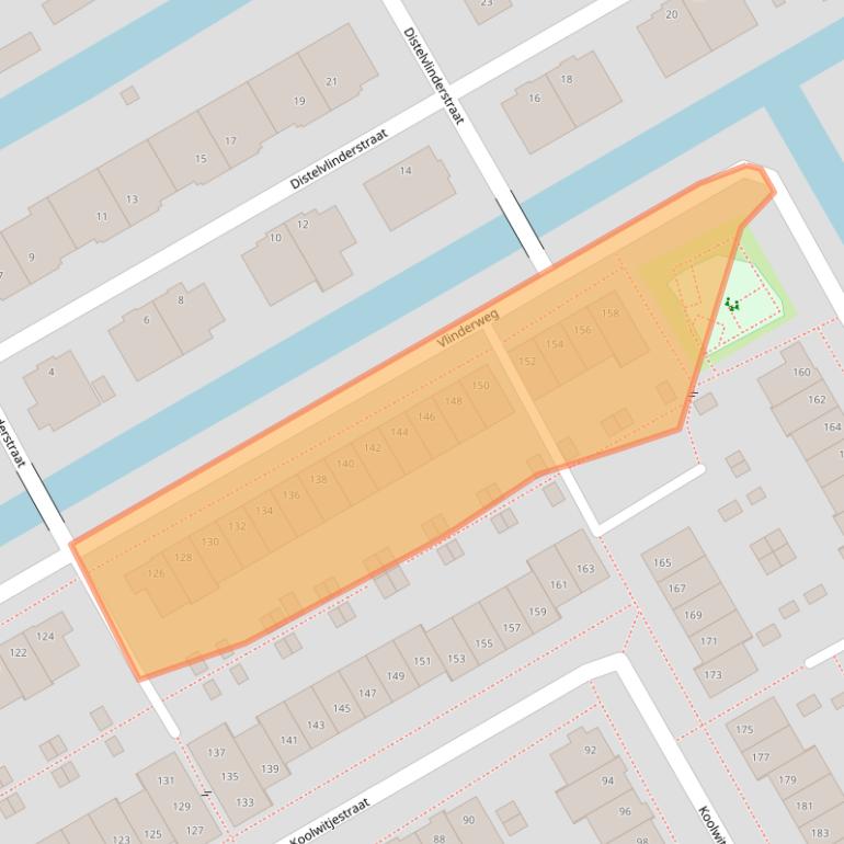 Kaart van postcodegebied 1432MS.