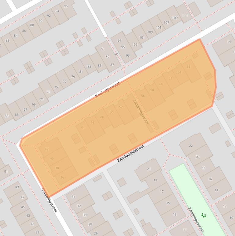 Kaart van postcodegebied 1432NB.