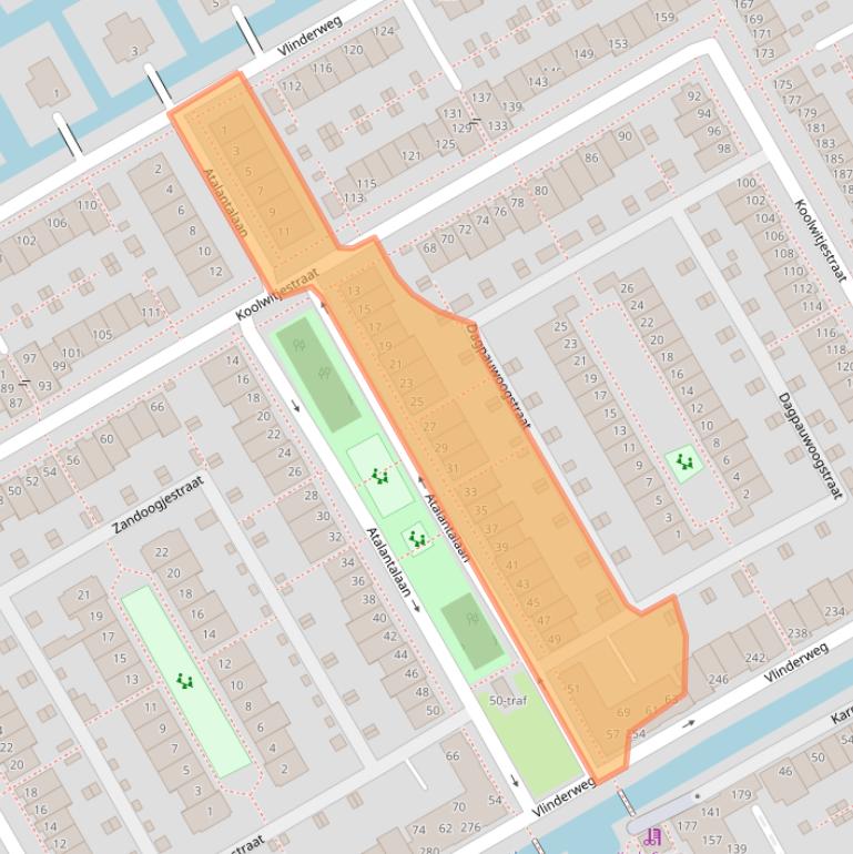 Kaart van postcodegebied 1432NH.