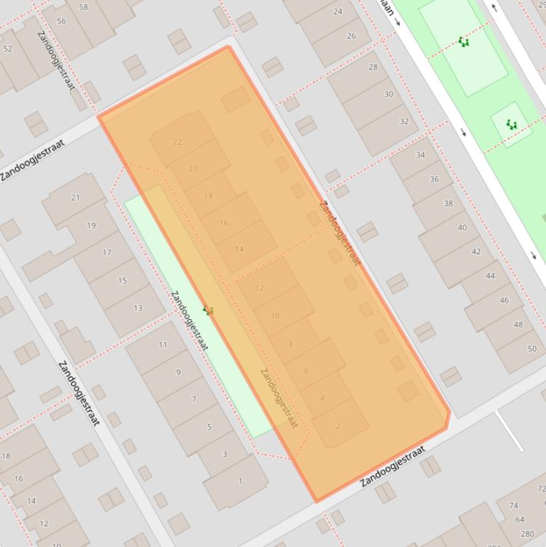 Kaart van postcodegebied 1432NL.