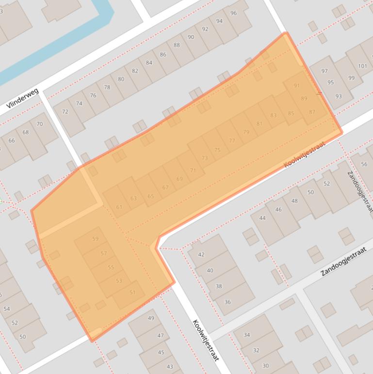 Kaart van postcodegebied 1432NN.