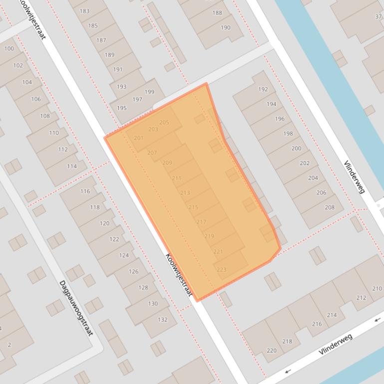 Kaart van postcodegebied 1432NT.