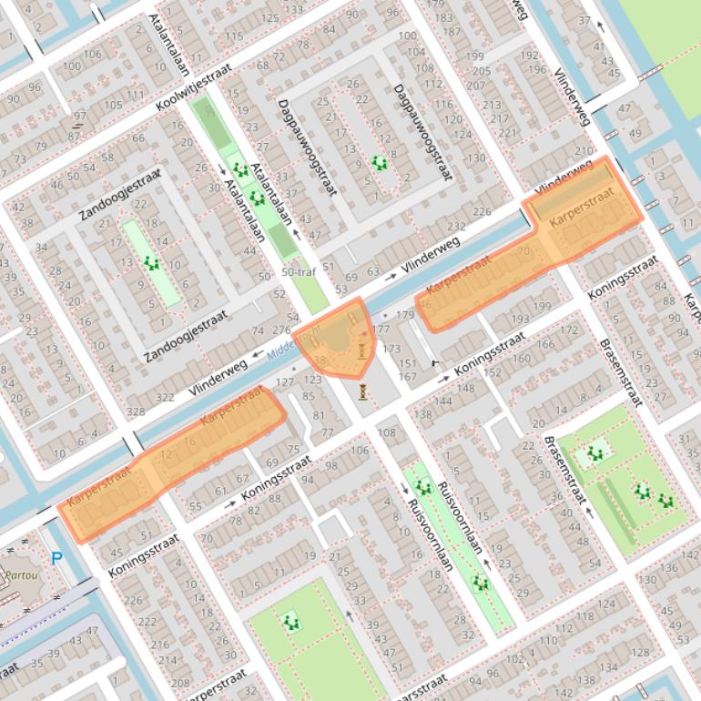 Kaart van postcodegebied 1432PA.