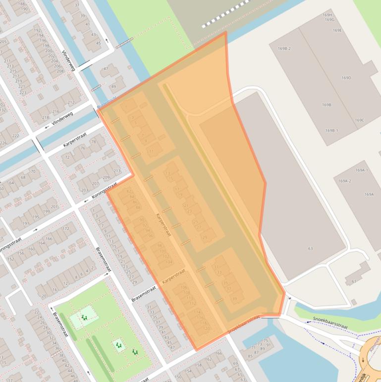 Kaart van postcodegebied 1432PB.