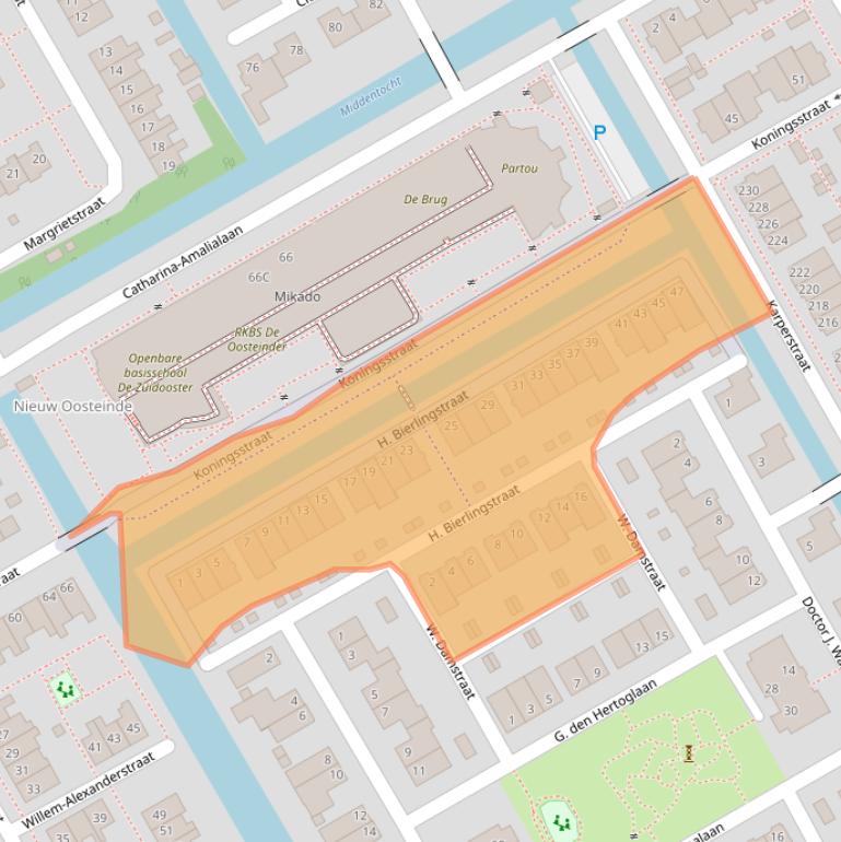 Kaart van postcodegebied 1432PN.