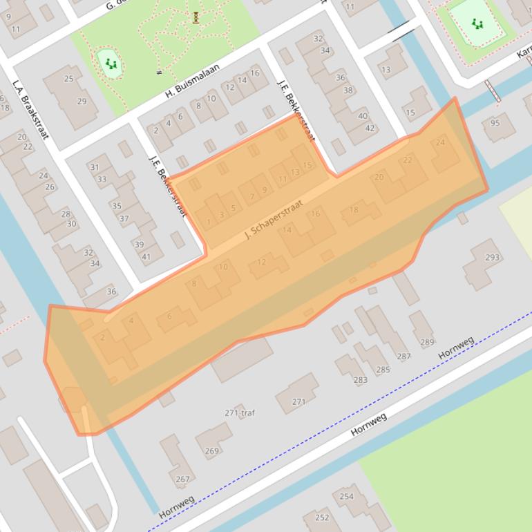 Kaart van postcodegebied 1432PR.