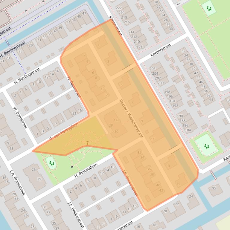 Kaart van postcodegebied 1432PS.