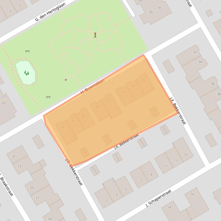 Kaart van postcodegebied 1432PT.