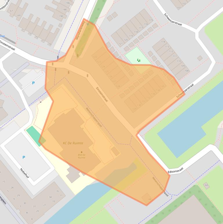 Kaart van postcodegebied 1433AN.