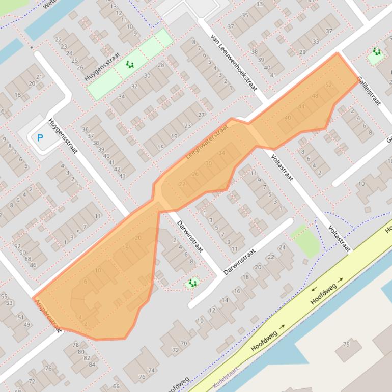 Kaart van postcodegebied 1433BJ.