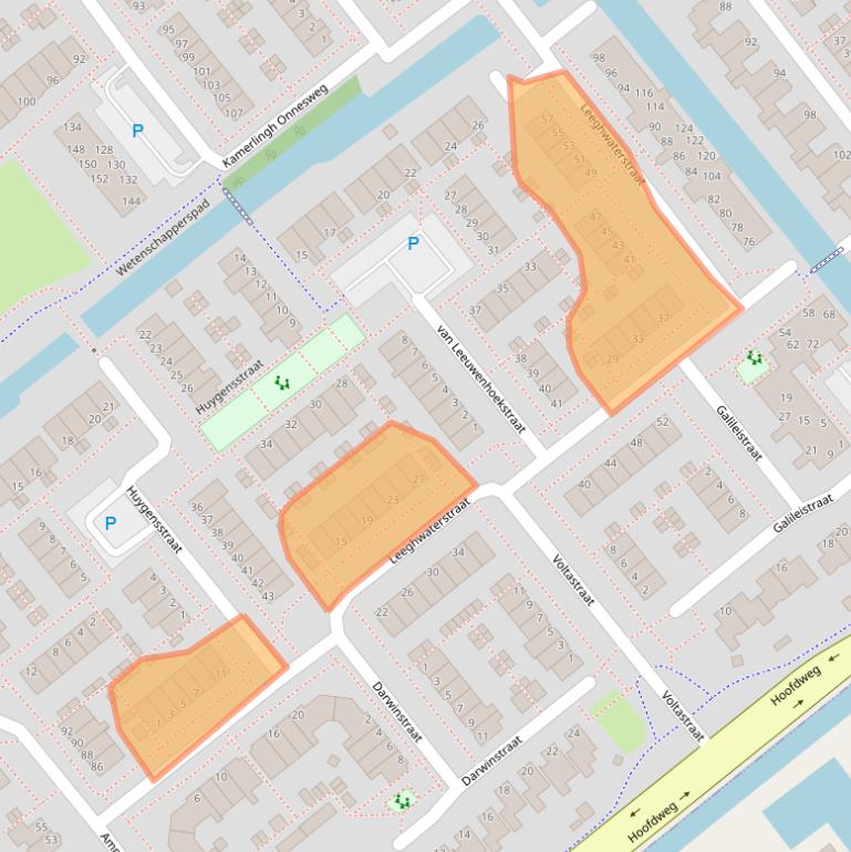 Kaart van postcodegebied 1433BK.