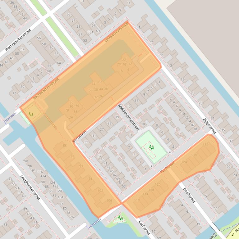 Kaart van postcodegebied 1433DD.