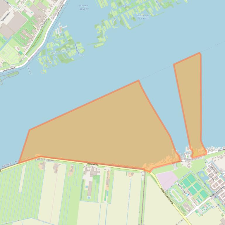 Kaart van postcodegebied 1433HB.