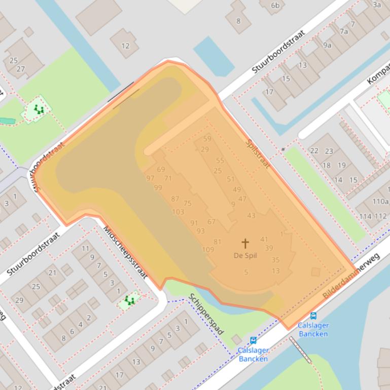 Kaart van postcodegebied 1433HD.