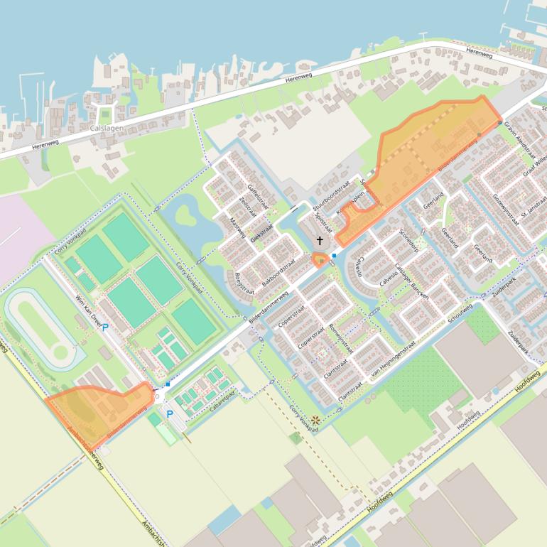 Kaart van postcodegebied 1433HJ.