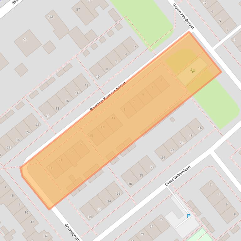 Kaart van postcodegebied 1433HR.
