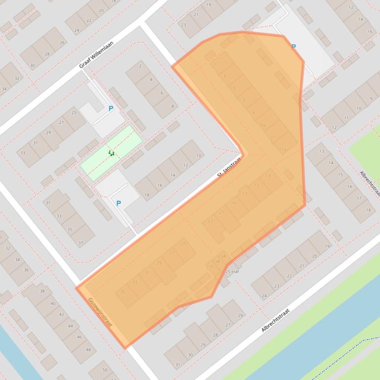 Kaart van postcodegebied 1433HT.