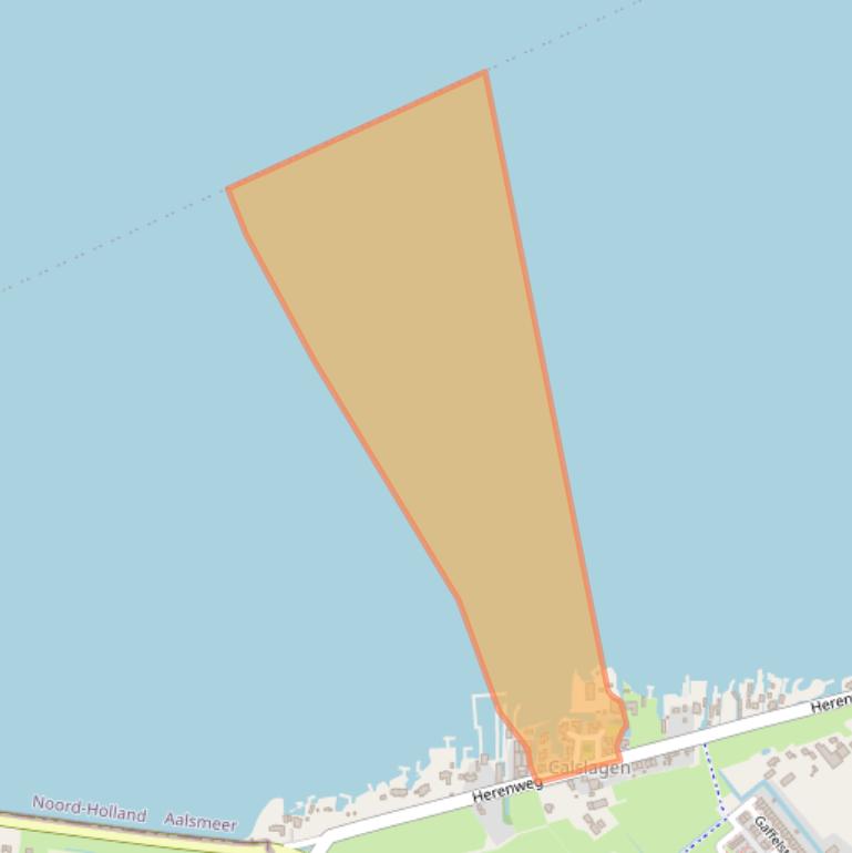 Kaart van postcodegebied 1433HW.