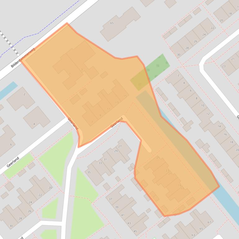 Kaart van postcodegebied 1433JL.