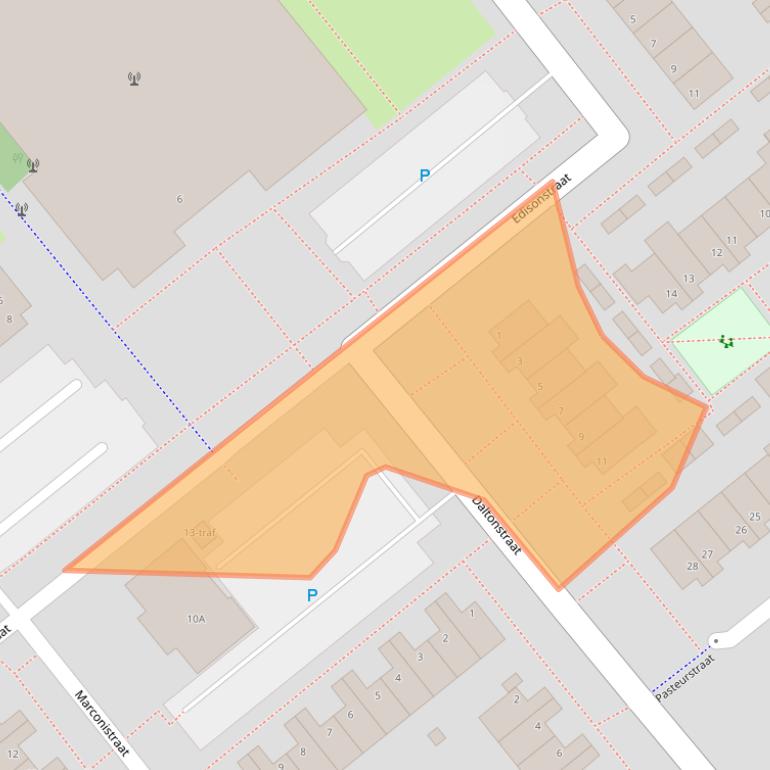 Kaart van postcodegebied 1433KM.