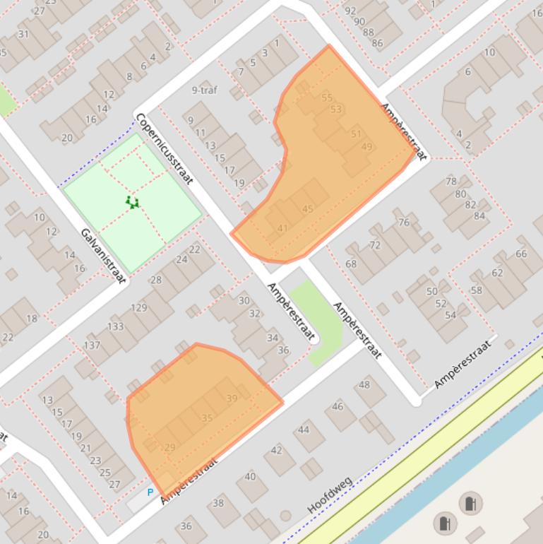 Kaart van postcodegebied 1433KX.