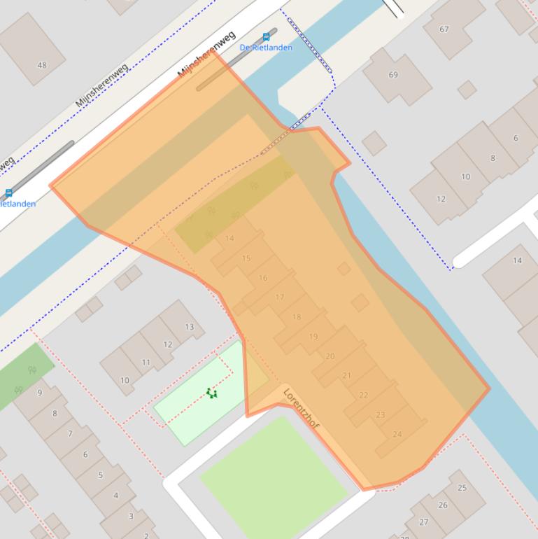 Kaart van postcodegebied 1433LS.