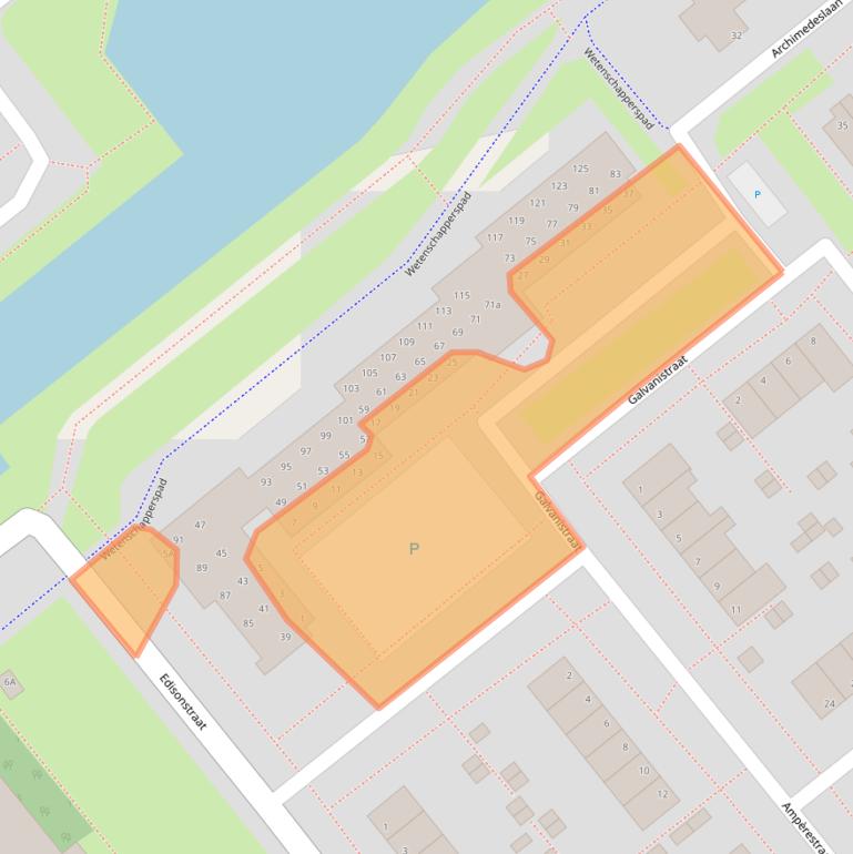 Kaart van postcodegebied 1433LV.